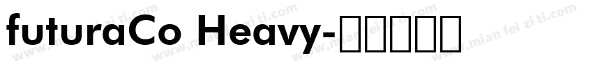 futuraCo Heavy字体转换